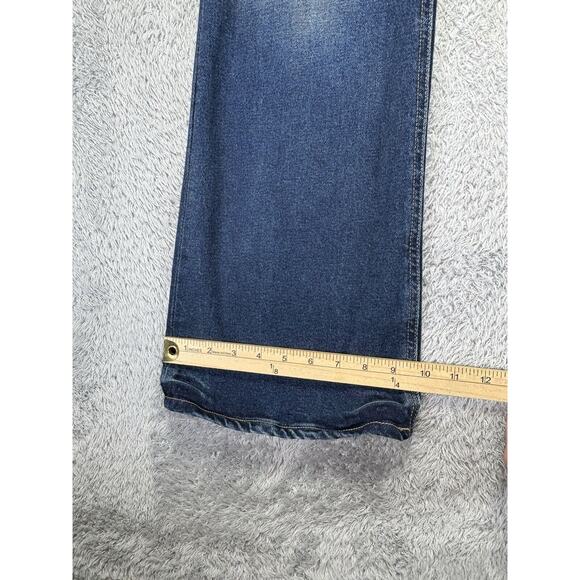 Old Navy Jeans‎ Size 16 Womens Higher High Rise Flare 36x32 Medium/Dark Wash - Picture 6 of 9